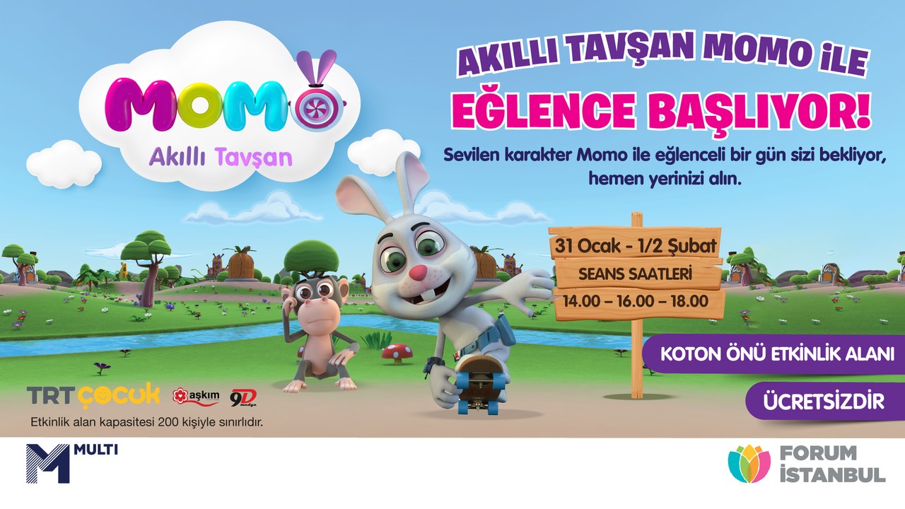 Akıllı Tavşan Momo ile Eğlence Başlıyor